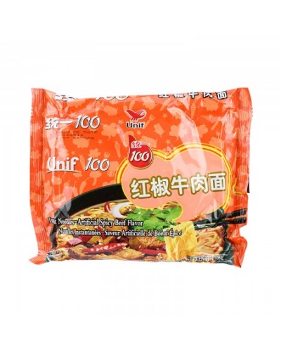 Supa cu aroma de vita 108g（iute)统一红椒牛肉面
